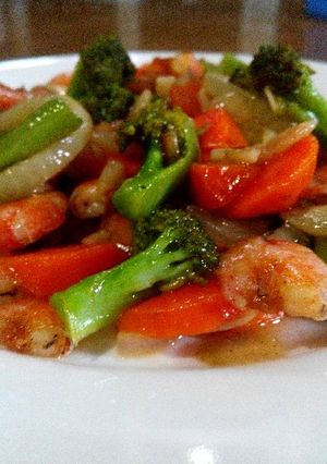 Foto resep Tumis udang brokoli