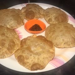 A picture of Ajwain Poori.