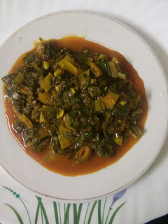 A picture of Palak sabji/ Spinach sabji.
