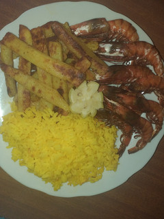 صورة لوصفة كروفات 🦐🦐بأصابع البطاطا والأرز في الفرن 🍽
