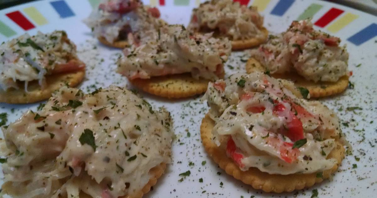 Crab Salad Crackers Recipe by Mendia StreetCouncil Cookpad