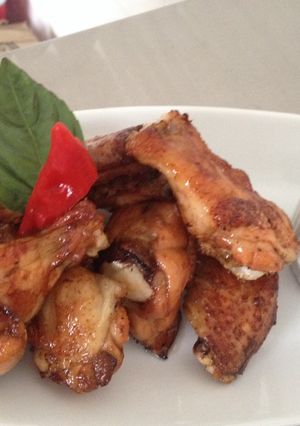 Una foto de Alitas de pollo al horno