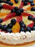 Cheesecake amaretti con fichi d'india e uva fragola🍓