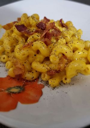 A picture of Riccioli alla Carbonara.