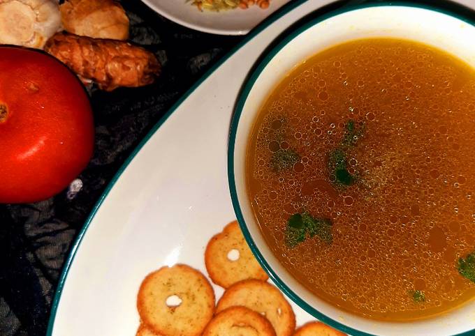 Chicken yakhni soup