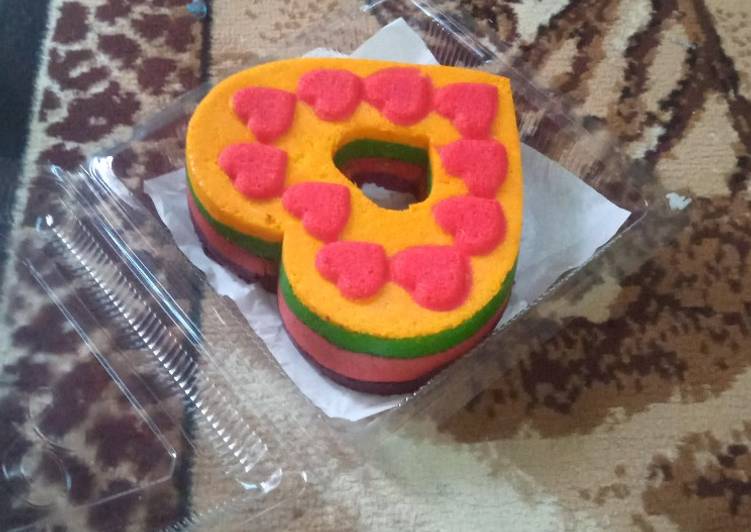 Cara membuat Rainbow cake🥰 yang nikmat dan Mudah Dibuat