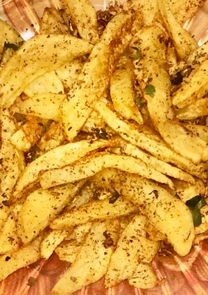 A picture of Seasoned fries.