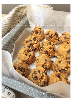 Foto resep Peanut butter choccochips cookies / skippy cookies