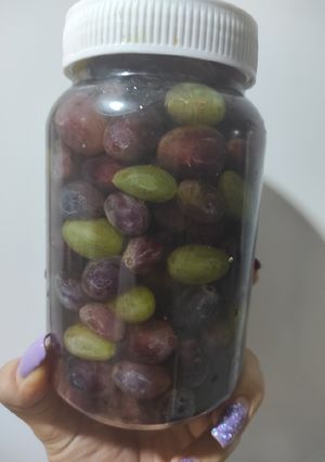 عکسی از دستور ترشی انگور