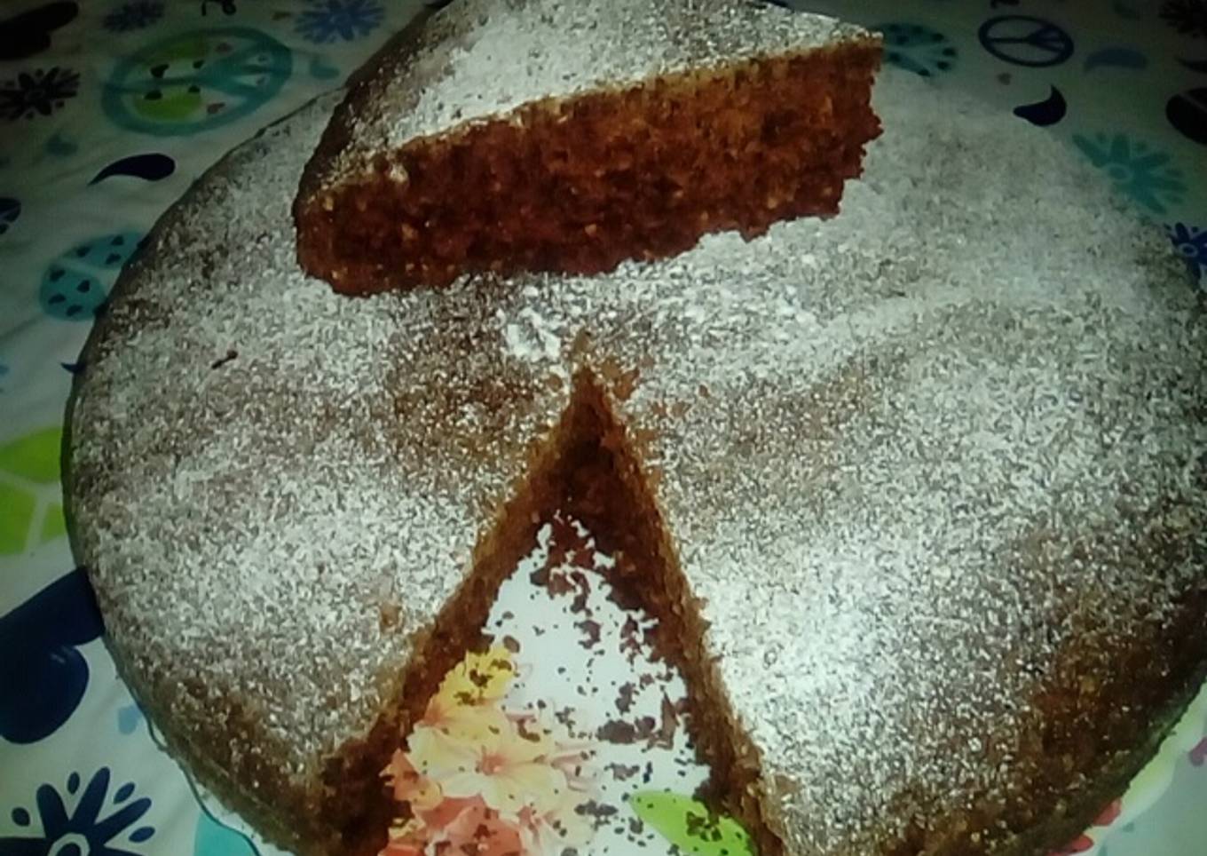 Torta de lentejas con avena y fécula de maíz