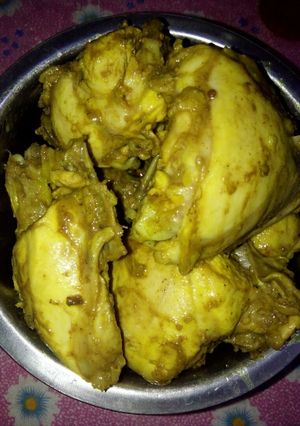 Foto resep Ayam ungkep bumbu kuning