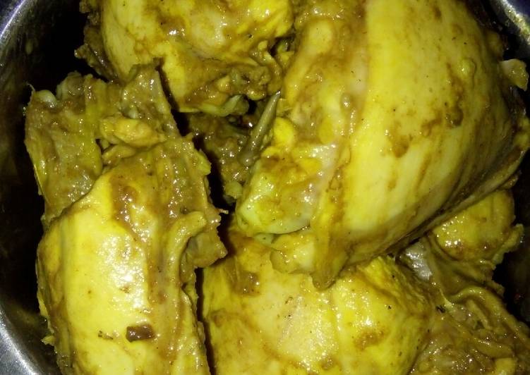 Ayam ungkep bumbu kuning