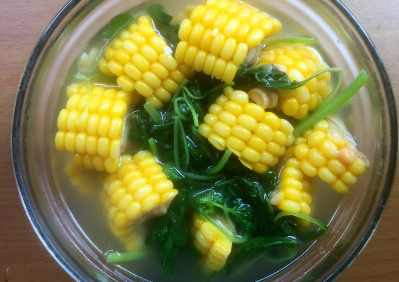 54. Sayur Bayam Jagung ala Reg plaat