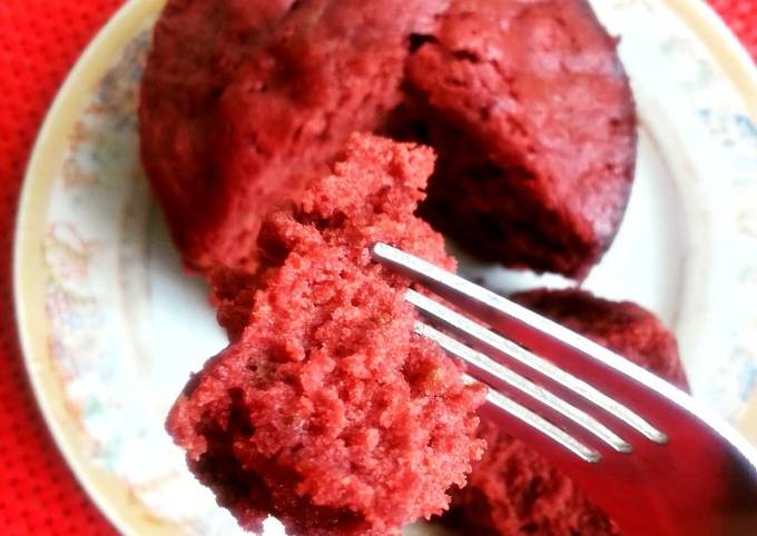 Steps to Prepare Speedy Red Velvet Mug Cake #mugcakeweek