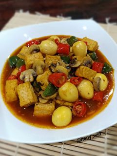 Foto resep Tumis Tahu & Jamur Lada Hitam