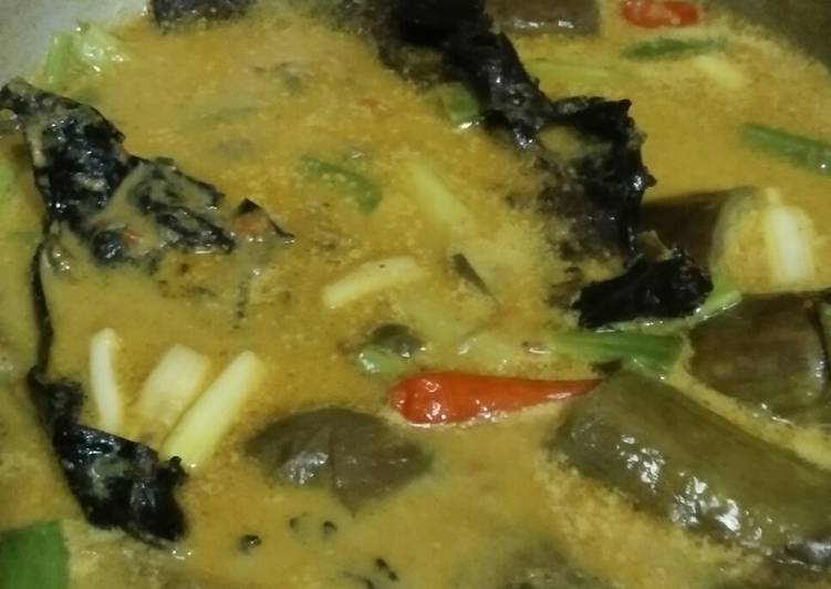 Resep Terong lodeh ikan asap, Enak