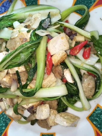 Cara Mudah Membuat Resep Tumis Pakcoy / Bok Choy plus Tahu Baso Pedas Manis yang Enak