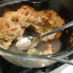 A picture of Fruit cobbler.