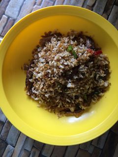 Foto resep Nasi goreng tiwul ikan asin Pedass