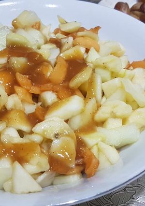 A picture of Sweet and tangy fruit salad.