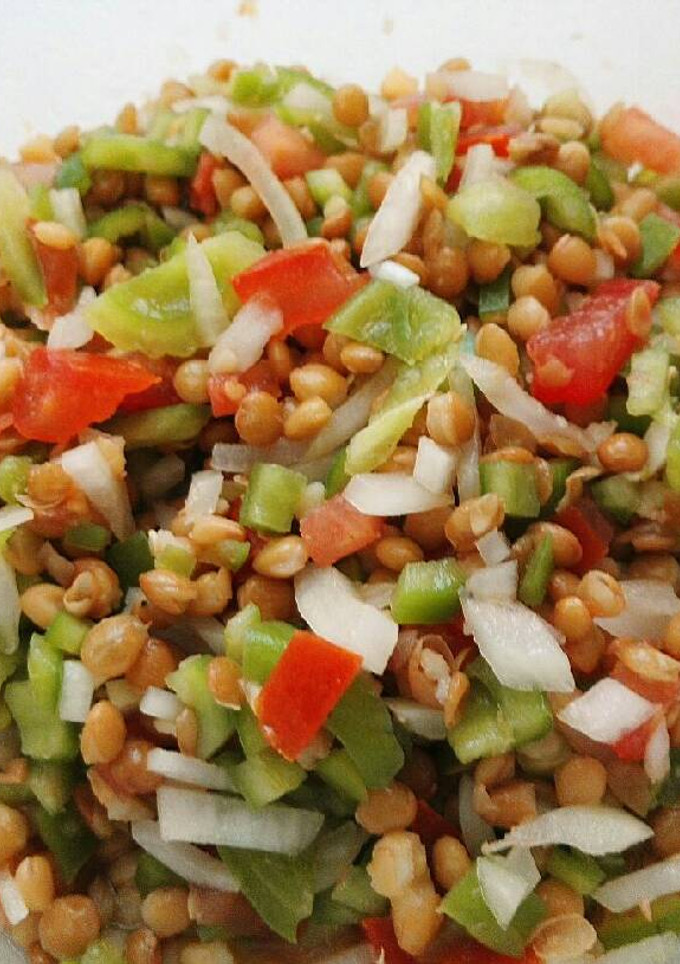 Una foto de Ensalada de lentejas