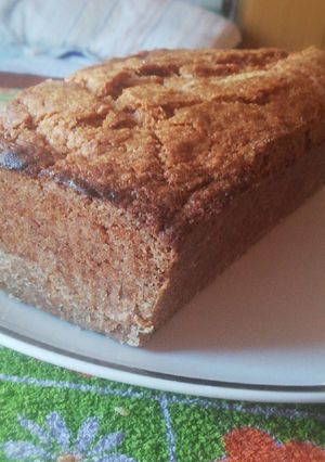 Una foto de Budín de banana y nueces. Vegano