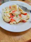 Ravioles en salsa caprese