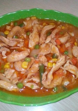 Foto resep Chicken fillet with BBQ sauce