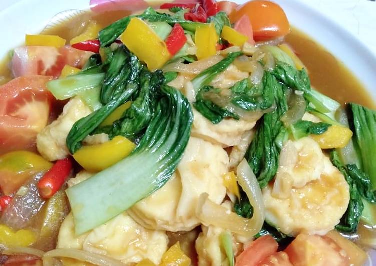 Tumis Pokcoy Tofu