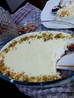 صورة لوصفة مهلبية مع حلاوة الشعرية