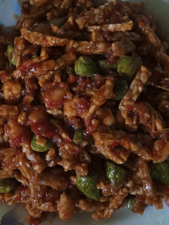 Foto resep Tumis kecap tempe, petai, udang