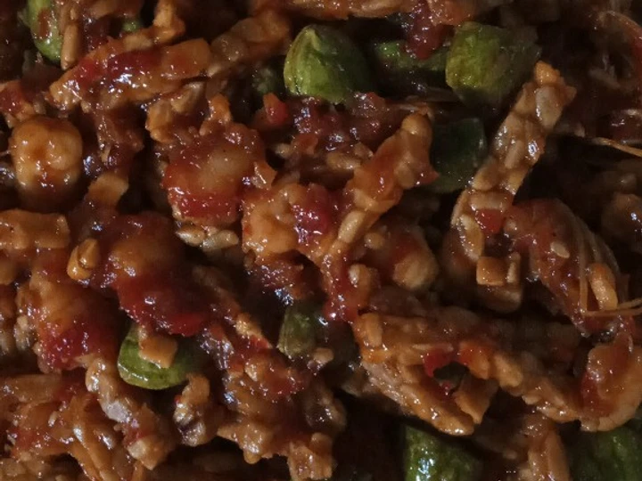 Cara Mudah Menyiapkan Resep Tumis kecap tempe, petai, udang yang  Bikin Ketagihan Anti Ribet, Mantap
