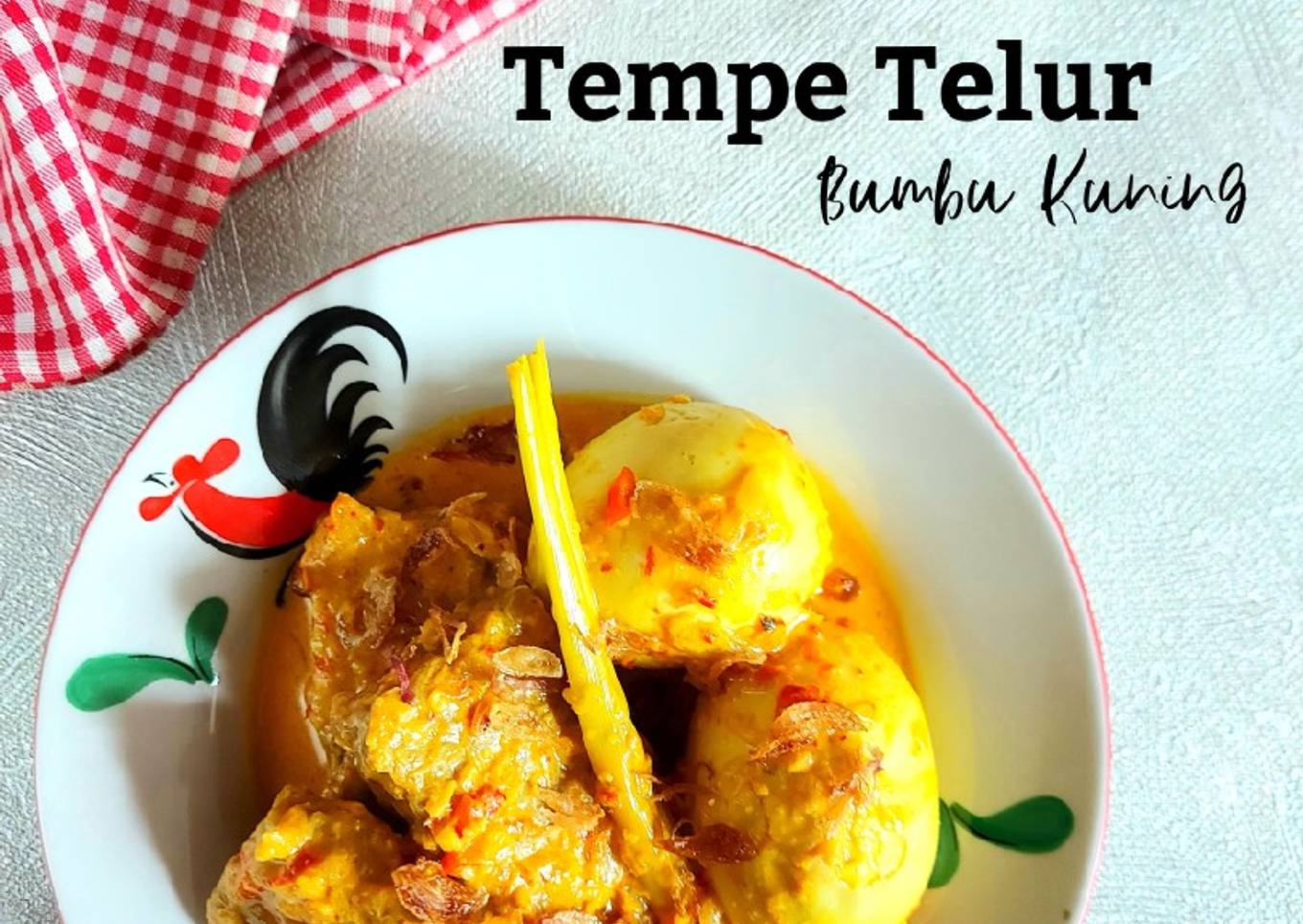 Tempe Telur Bumbu Kuning