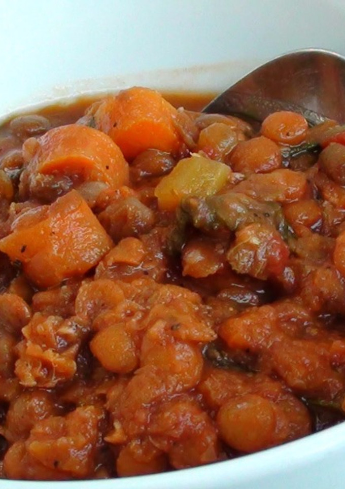 Una foto de Lentejas vegetarianas tranquilas
