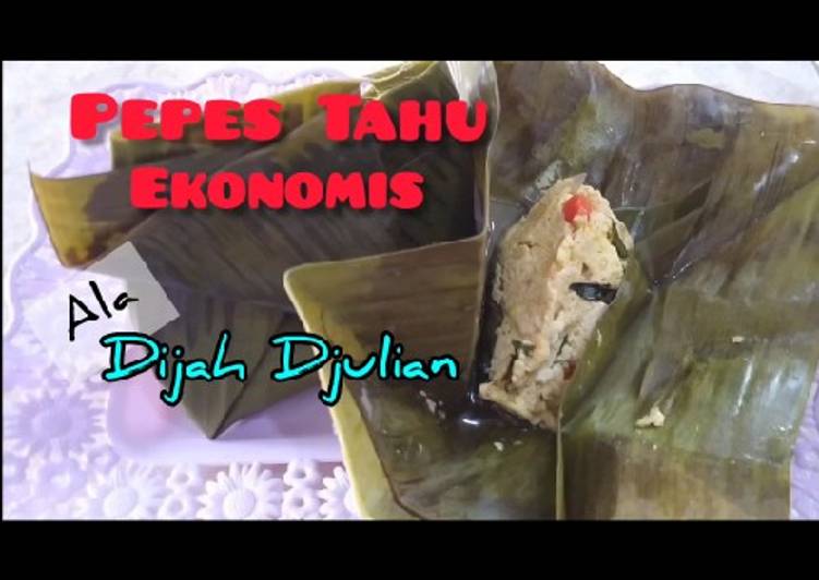 Cara masak Pepes Tahu yang Sedap
