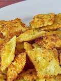 Ravioles Fritos de chorizo con dip de chimichurri
