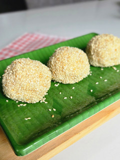 Foto resep Mochi Kacang Wijen (Tanpa Tepung Ketan)