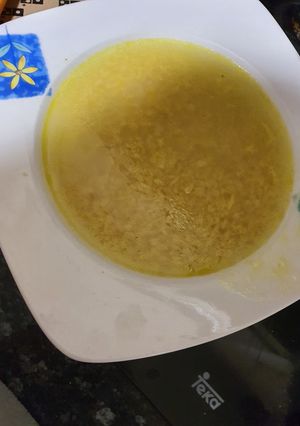 Una foto de Sopa piñones