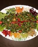 Mediterranean salad /Fruits-Sprouts-Vegetable Salad