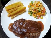 Gambar patties beef steak