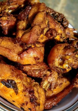 A picture of Fried chicken recipe.
