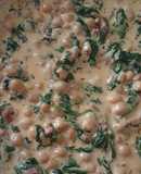 Garbanzos carbonara