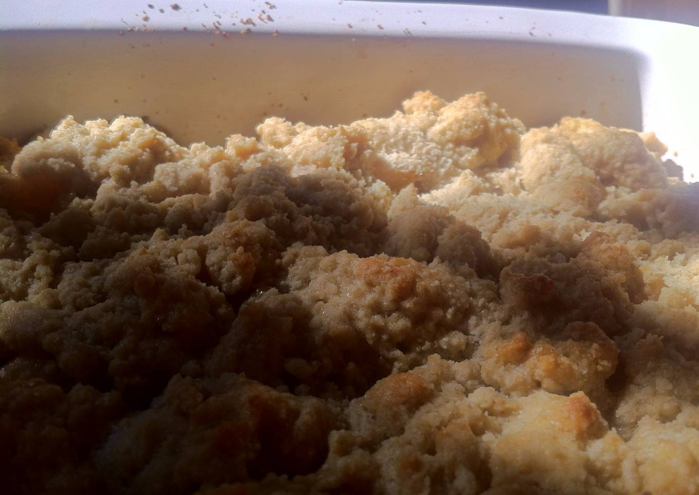 Crumble poire chocolat