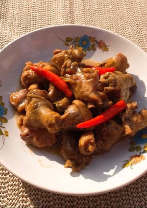 Hình của món Vịt om bia.