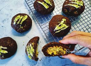 Foto resep Pistachio Chocolate stuffed Kunafa Cookies