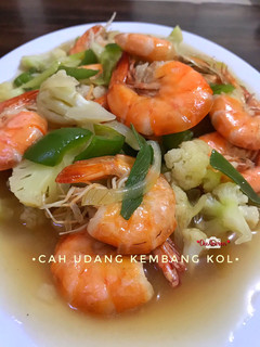 Foto resep Udang Cah Kembang Kol