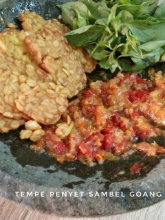 Foto resep Tempe penyet sambel goang