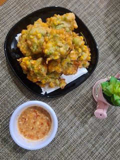 Foto resep Bakwan Jagung Sambal Kacang