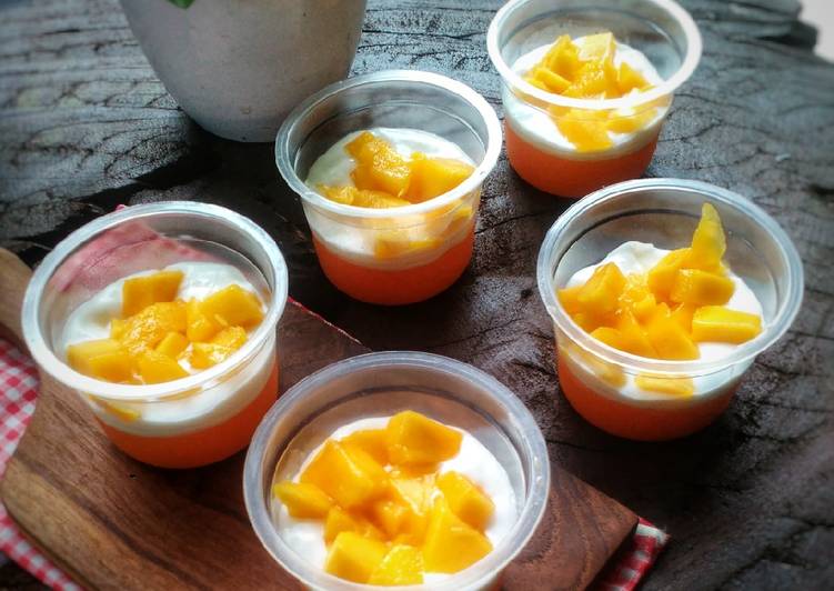 24. Puding Mangga Nutrijel #kamismanis