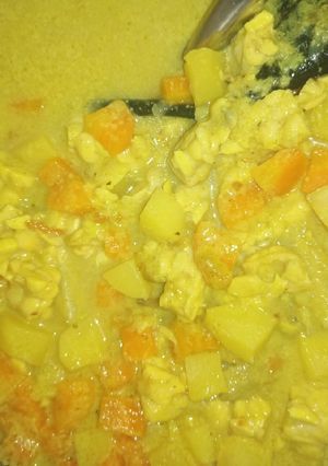 Foto resep Wortel Kentang Tempe kuah Santan Guriih🤤